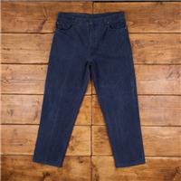 Vintage Levis 540 Jeans 38 x 30 USA Made 90s Dark Wash Straight Blue Brown Tab - 38 Regular