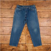 Vintage Levis 550 Jeans 38 x 30 Dark Wash Tapered Blue Red Tab Denim - 38 Regular