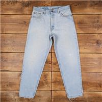 Vintage Levis 550 Jeans 33 x 31 USA Made 90s Stonewash Tapered Blue Red Tab - 33 Regular