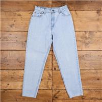 Vintage Levis 551 Jeans 29 x 30 USA Made 90s Light Wash Straight Blue Womens - 29 Regular