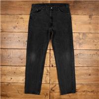 Vintage Levis 505 Jeans 38 x 34 USA Made 90s Dark Wash Straight Grey Red Tab - 38 Regular