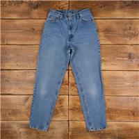 Vintage Levis 550 Jeans 28 x 31 USA Made 90s Stonewash Tapered Blue Womens - 28 Regular