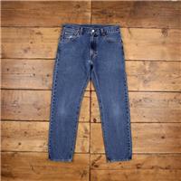 Vintage Levis 551 Z Jeans 30 x 28 Premium Stonewash Straight Blue Red Tab - 30 Regular
