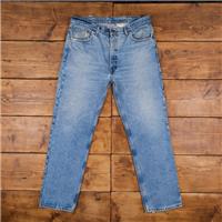 Vintage Levis 505 Jeans 38 x 32 Stonewash Straight Blue Red Tab Denim - 38 Regular