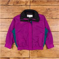 Vintage Columbia Windbreaker Jacket M Gorpcore 90s Bugaboo Full Zip Purple - M Regular