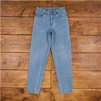 Vintage Levis 550 Jeans 28 x 32 USA Made 90s Stonewash Tapered Blue Womens - 28 Regular