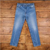 Vintage Levis Silver Medal Jeans 35 x 34 Stonewash Straight Blue Denim - 35 Regular