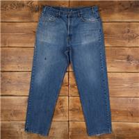 Vintage Levis 550 Jeans 38 x 32 Stonewash Tapered Blue Red Tab Denim - 38 Regular