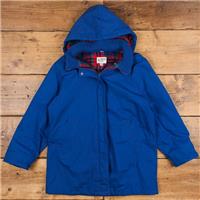 Vintage Windsor Bay Outdoor Jacket M 90s Parka Coat Blue Womens Zip - M Regular