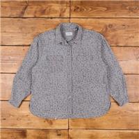 Vintage L.L.Bean Chamois Shirt Button XL USA Made 90s Outdoors Womens Grey - XL Regular