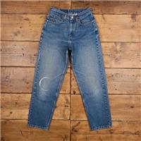 Vintage Levis 560 Jeans 27 x 30 90s Medium Wash Straight Blue Womens Red Tab - 27 Regular