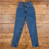 Vintage Levis 512 Jeans 25 x 31 USA Made 90s Medium Wash Tapered Blue Womens - 25 Regular