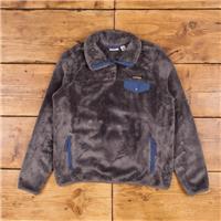 Vintage L.L.Bean Fleece Sweatshirt S Snap T Collared Pockets Womens Grey - S Regular