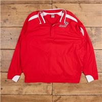 Vintage Nike Track Jacket L Embroidered logo Red Zip - L Regular