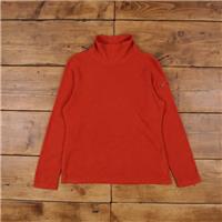 Vintage L.L.Bean Outdoor Jacket M Mock Neck Fleece Orange Womens - M Regular