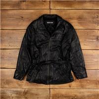 Vintage Kenneth Cole Leather Jacket M Blazer Black Womens - M Regular