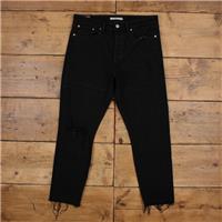 Vintage Levis Wedgie Jeans 32 x 28 Big E Premium Raw Hem Dark Wash Straight - 32 Regular