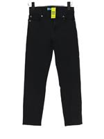 For All Mankind Women's Jeans W 25 in Black Cotton