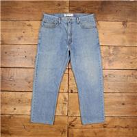 Vintage Levis 505 Jeans 38 x 28 Stonewash Straight Blue Red Tab Denim - 38 Regular
