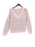 Hush Women's Jumper XS Multi Cotton with Polyester V-Neck Pullover