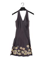 Boden Skater Midi Dress UK10 in Grey