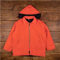 Vintage Workwear Jacket XL 80s Quilt Lined USA Made Orange Zip - XL Regular