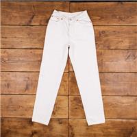 Vintage Levis 17501 Jeans 27 x 32 USA Made 80s Light Wash Straight White Denim - 27 Regular