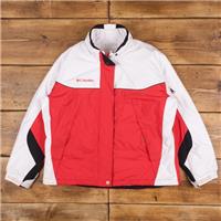 Vintage Columbia Windbreaker Jacket XL Gorpcore Full Zip Insulated Red Womens - XL Regular