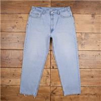 Vintage Levis 550 Jeans 38 x 30 USA Made Stonewash Tapered Blue Red Tab Denim - 38 Regular