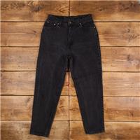 Vintage Levis 521 Jeans 32 x 31 90s Dark Wash Tapered Black Womens Red Tab - 32 Regular