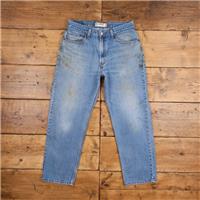 Vintage Levis 550 Jeans 33 x 30 Stonewash Tapered Blue Red Tab Denim - 33 Regular
