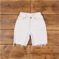 Vintage Levi's Denim Shorts 25 Levis 501 Raw Hem USA Made 90s Jorts Womens - 25 Regular