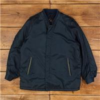 Vintage Sears Windbreaker Jacket L 80s Sportswear Padded Raglan Blue Zip - L Regular