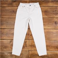 Vintage Levis 551 Jeans 30 x 31 USA Made 90s Light Wash Tapered White Womens - 30 Regular