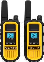 DeWalt DXPMR800 Heavy Duty Professional Walkie Talkie PMR Radio, 2 Pack -Refurb