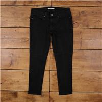Vintage Levis 711 Skinny Jeans 32 x 26 Dark Wash Straight Black Black Tab - 32 Regular
