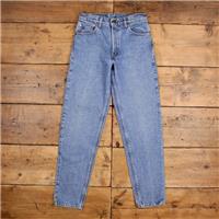 Vintage Levis 550 Jeans 28 x 31 USA Made 90s Stonewash Straight Blue Red Tab - 28 Regular