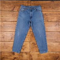 Vintage Levis 550 Jeans 35 x 30 Stonewash Tapered Blue Red Tab Denim - 35 Regular