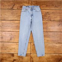 Vintage Levis 550 Jeans 26 x 30 90s Medium Wash Straight Blue Red Tab Denim - 26 Regular