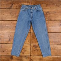 Vintage Levis 550 Jeans 29 x 29 Stonewash Tapered Blue Womens Red Tab Denim - 29 Regular