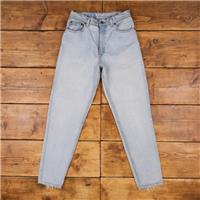 Vintage Levis 550 Jeans 29 x 32 USA Made 90s Light Wash Tapered Blue Womens - 29 Regular