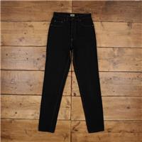 Vintage Levis 550 Jeans 26 x 31 80s Dark Wash Straight Black Womens White Tab - 26 Regular