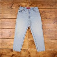 Vintage Levis 550 Jeans 32 x 29 Stonewash Straight Blue Red Tab Denim - 32 Regular