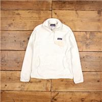 Vintage Patagonia Outdoor Jacket XS Snap T Fleece Cream Womens - XS Regular