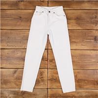 Vintage Levis Jeans 24 x 28 90s Light Wash Straight White Womens Orange Tab - 24 Regular