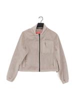 Superdry Women's Jacket UK 14 Cream Polyester with Elastane Windbreaker