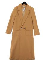 Never Fully Dressed Women's Jacket S Brown Polyester with Elastane Overcoat