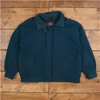 Vintage Woolrich Bomber Jacket XL 80s Wool USA Made Blue Womens Zip - XL Regular