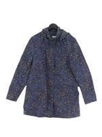 White Stuff Women's Coat UK 14 Grey Cotton with Polyester Rain Coat