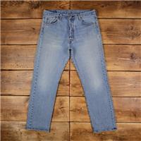 Vintage Levis 501 93 Jeans 35 x 31 Stonewash Straight Blue Red Tab Denim - 35 Regular